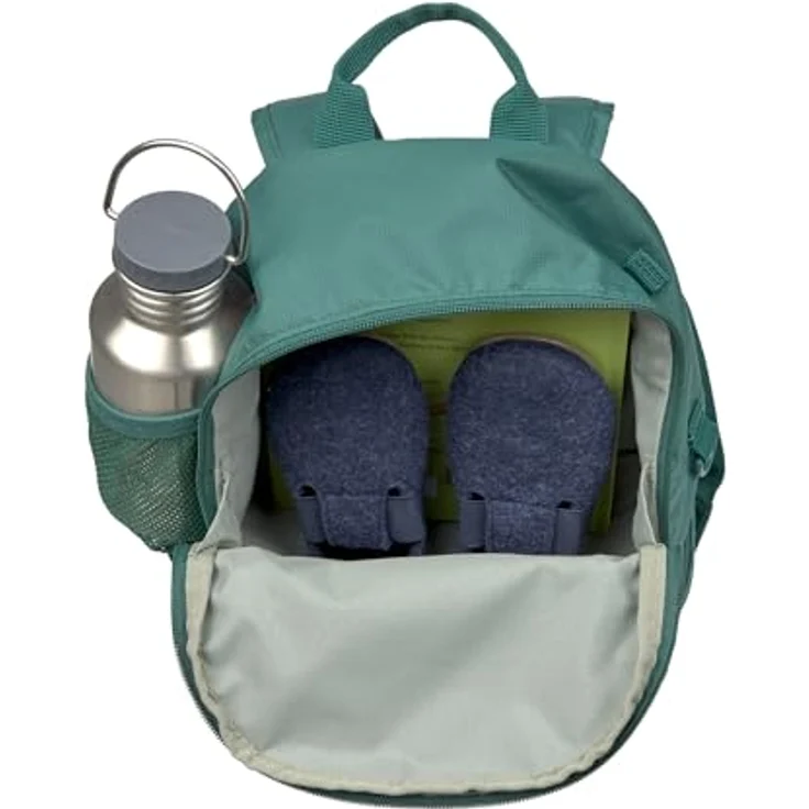 LÄSSIG Kinderrucksack mit Brustgurt Kindergartentasche Kindergartenrucksack 6,5L ab 3 Jahren/Mini Backpack Dark Green, mit individuell einstellbaren Schultergurten und großem Hauptfach – Bild 3