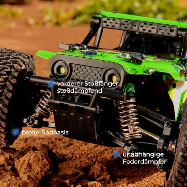 Overmax X-Haste, Ferngesteuertes RC Auto 1:20 4WD Offroad mit LED-Beleuchtung, 30 km/h, 2,4 GHz, Li-Ion Akku 600 mAh – Bild 5
