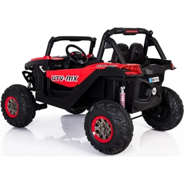 FINOOS Elektroauto für Kinder UTV-MX Buggy 24V, 2-Sitzer, 4x4 Allrad, 2x12V Batterie, 2,4 GHz Fernbedienung (Rot) – Bild 5