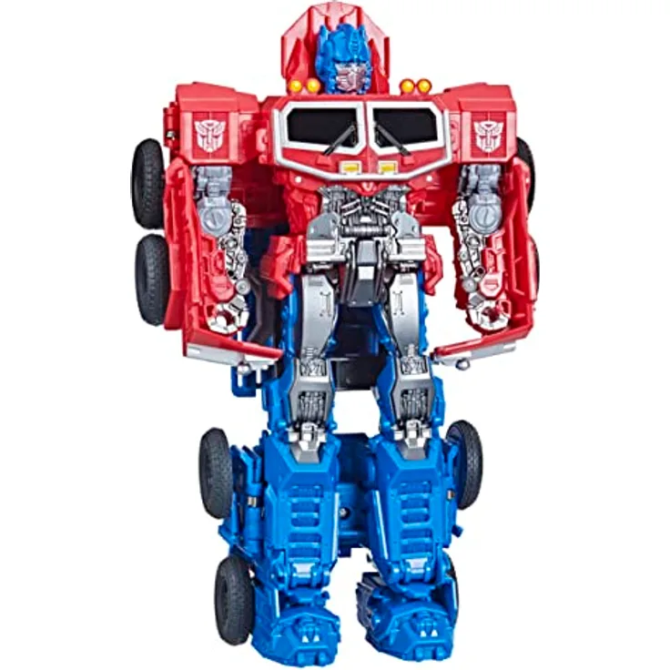 Transformers Spielzeug zum Film Transformers: Aufstieg der Bestien, Smash Changer Optimus Prime Figur ab 6, 22,5 cm