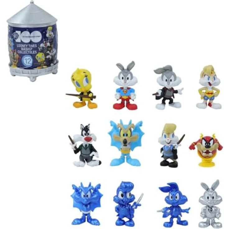 Famosa Magische Kapseln – Warner Bros 100 Jahre Jubiläum, Überraschungsbox mit 12 Looney Tunes Minifiguren, inkl. 3 seltene und 1 ultra-seltene Figur, für Kinder ab 5 Jahren – Bild 1