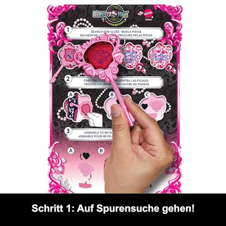 Mattel® Anziehpuppe Monster High Skulltimate Secrets Mysteries Draculaura Doll, Geheime Schranksets mit über 19 Überraschungen – Bild 3