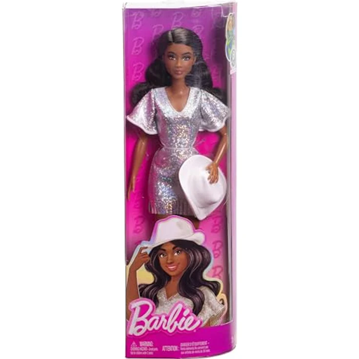 Barbie Fashionista Puppe mit glitzer Cowgirl Outfit, Ankleidepuppe für kreative Modemomente – Bild 6