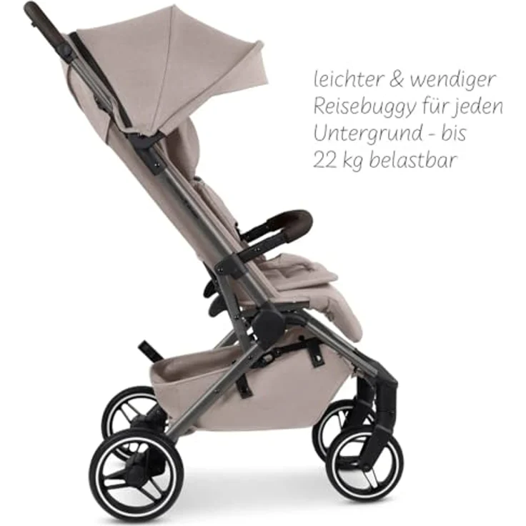 ABC Design Sportbuggy Ping 3 Trekking Reisebuggy, 5-Punkt-Gurtsystem, UPF 50+, Camel – Bild 3