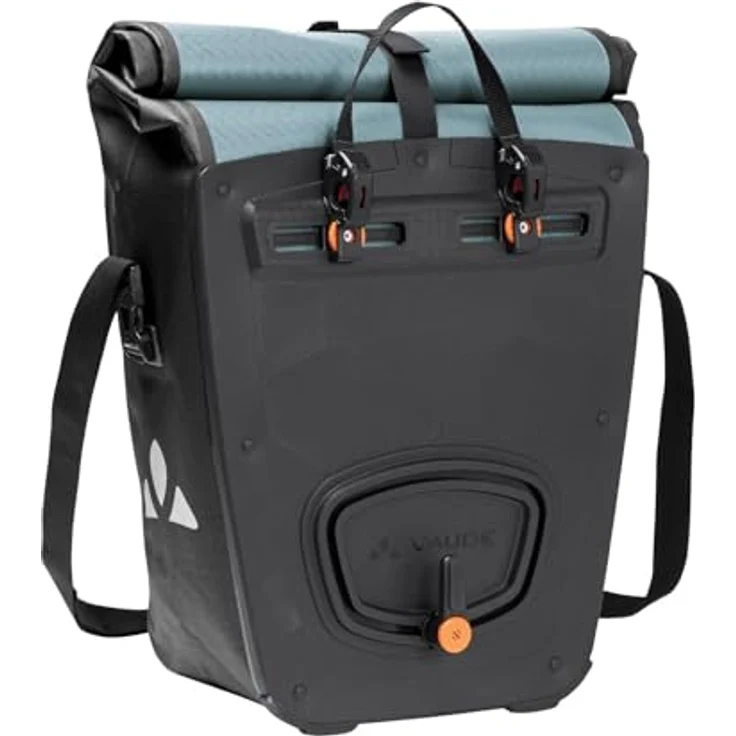 Vaude Aqua Back, Gepäckträgertasche (48 l) mit wasserdichtem Wickelverschluss und QMR 2.0 Befestigungssystem, umweltfreundlich aus recycelten Materialien – Bild 2