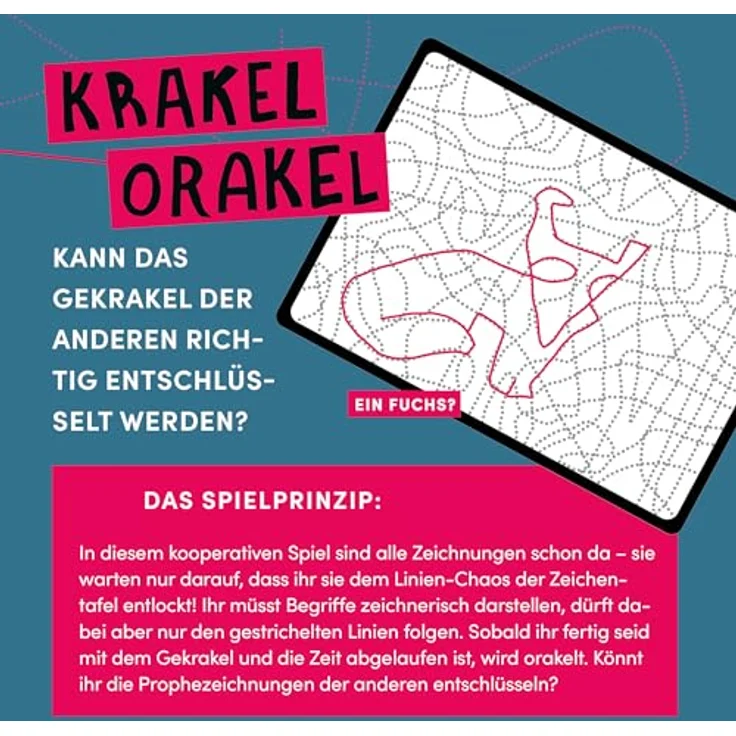 TOPP Krakel-Orakel, Zeichenspiel für 2–8 Personen, 480 Begriffe in zwei Schwierigkeitsstufen, ab 10 Jahren – Bild 3