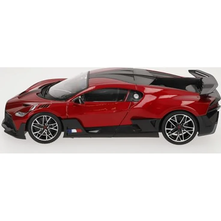 Bburago Bugatti Divo, Modellauto 1:18, rot, mit öffnenden Türen und Motorhaube, 25 cm, Sammler-Edition – Bild 5