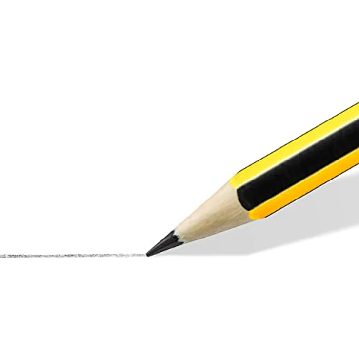STAEDTLER Bleistift Noris 120, Made from Upcycled Wood, Härtegrad HB, Rutschfeste Soft-Oberfläche, hohe Buchfestigkeit, hohe Qualität Made in Germany, Packung mit 12 Stück, 120-2 – Bild 3