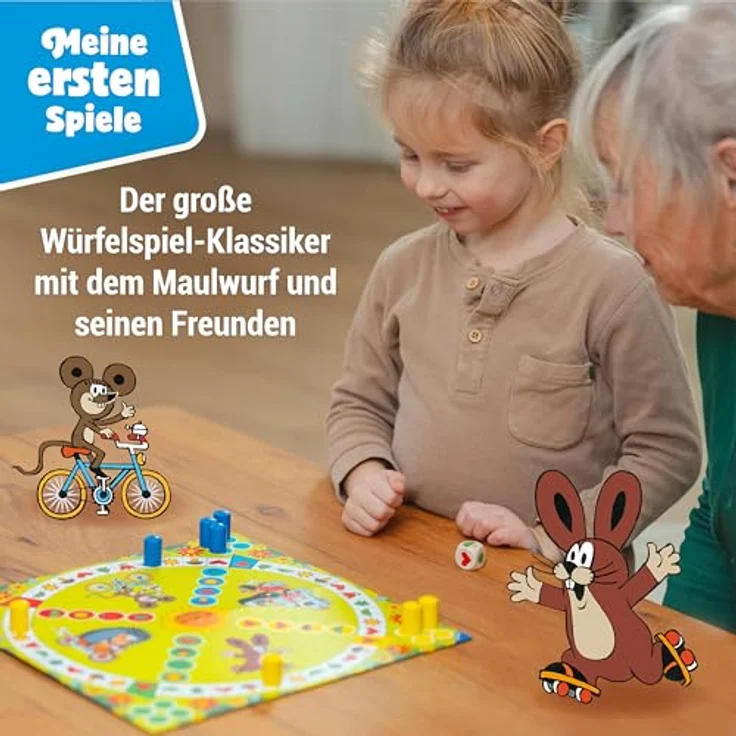 Ravensburger Der Maulwurf und Sein Lieblingsspiel - Brettspiel für 2-4 Spieler, ab 3 Jahren, mit Holzwürfel, ca. 15-20 Minuten Spieldauer – Bild 3