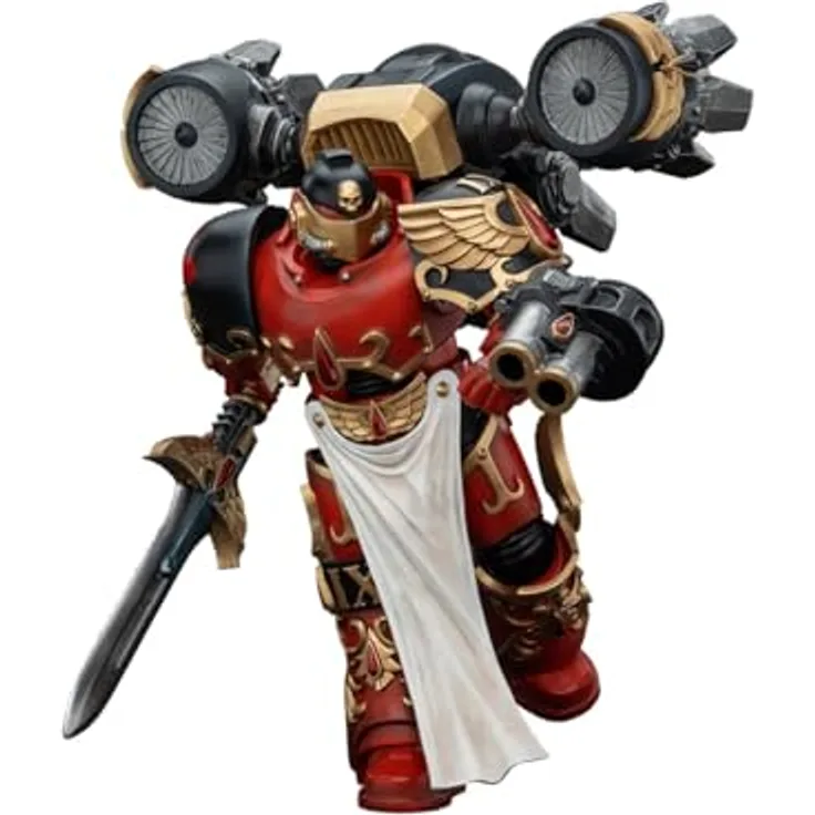 JOYTOY Warhammer The Horus Heresy Action Figure 1/18 Blood Angels Dawnbreaker Cohort, 13 cm, detaillierte bewegliche Figur mit dynamischer Rüstung und präzisionsgefertigten Waffen