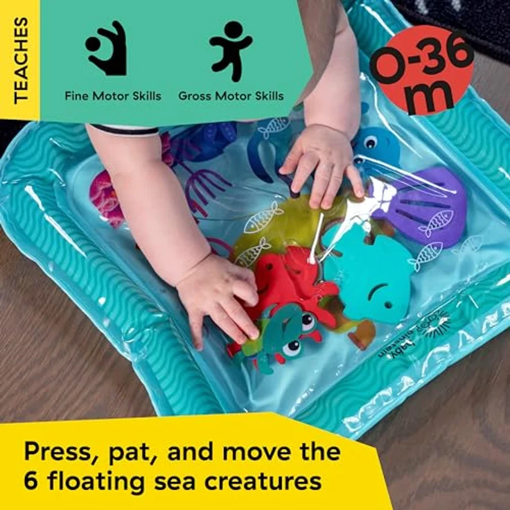 Baby Einstein Ocean Explorers Sensory Splash Wassermatte, nachfüllbar, für Bauchlage und Sitzen, ab 0-36 Monate, 40,6 x 40,6 cm – Bild 5