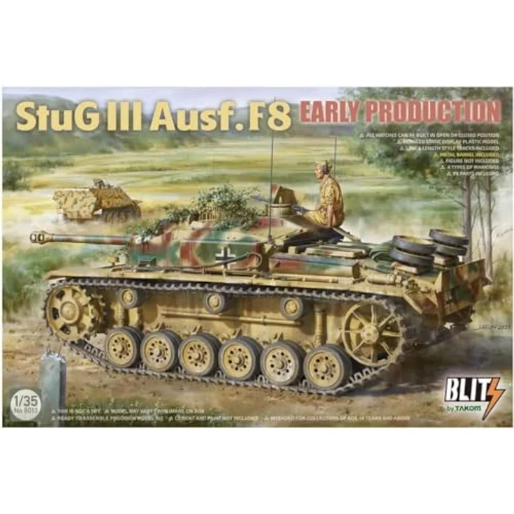 Takom StuG III Ausf. F8 Early, Modellfahrzeug mit detailgetreuer Ausstattung – Bild 2