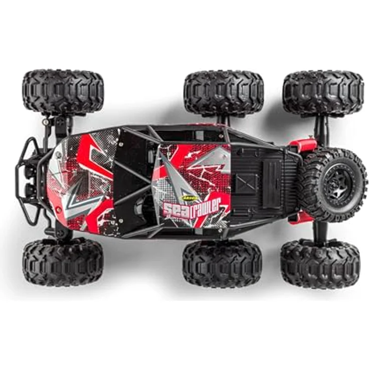 Carson Sea Crawler 6x6 100% RTR Amphibienfahrzeug, rot - RC-Auto für Land und Wasser, robust und wasserfest, 2.4G Fernsteuerung – Bild 3