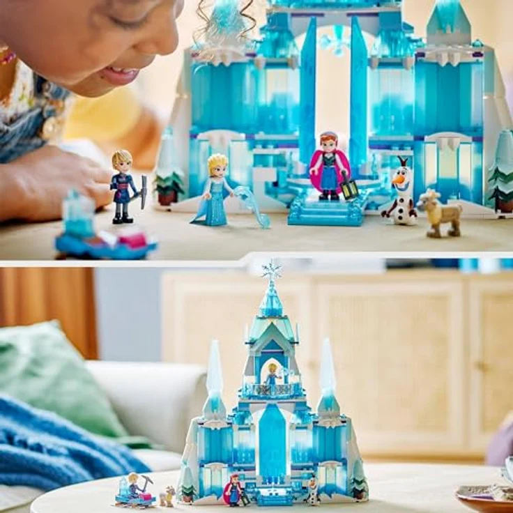 LEGO Disney Frozen Elsas Winterpalast, Bauspielset mit Minifiguren Elsa und Anna, für Kinder ab 6 Jahren 43244 – Bild 5