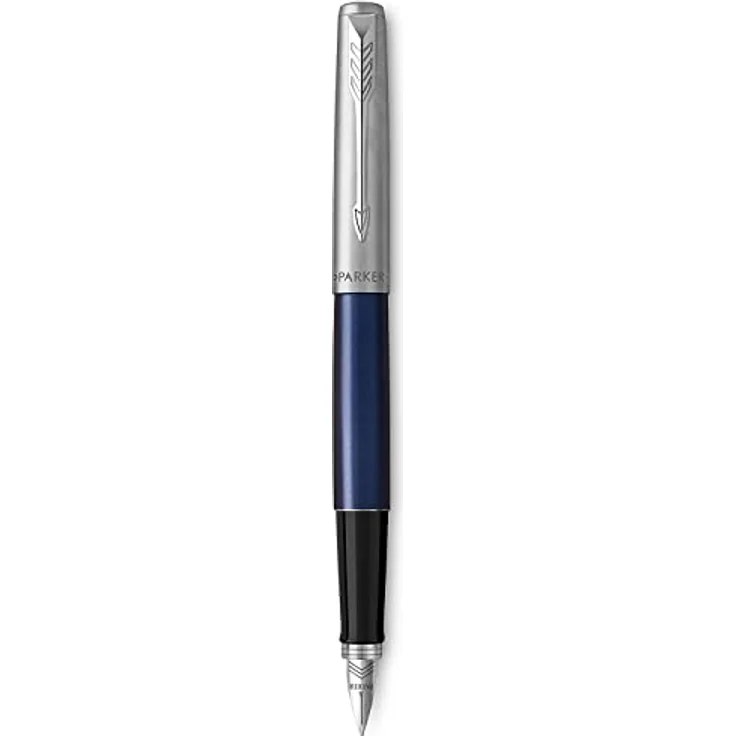 Parker Füllhalter Jotter Core, Edelstahl Gold - Chromzierteile Feder M Geschenkbox - Zeitloses Design und überragende Schreibpräzision – Bild 2