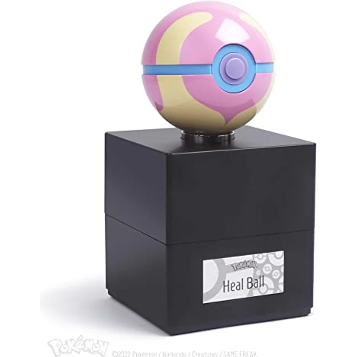 Nintendo Pokémon: Die-Cast Collectible Heal Ball Replica mit Berührungs- und Näherungssensorik, 8 cm Durchmesser, edles Etui mit konfigurierbaren Lichteffekten – Bild 3