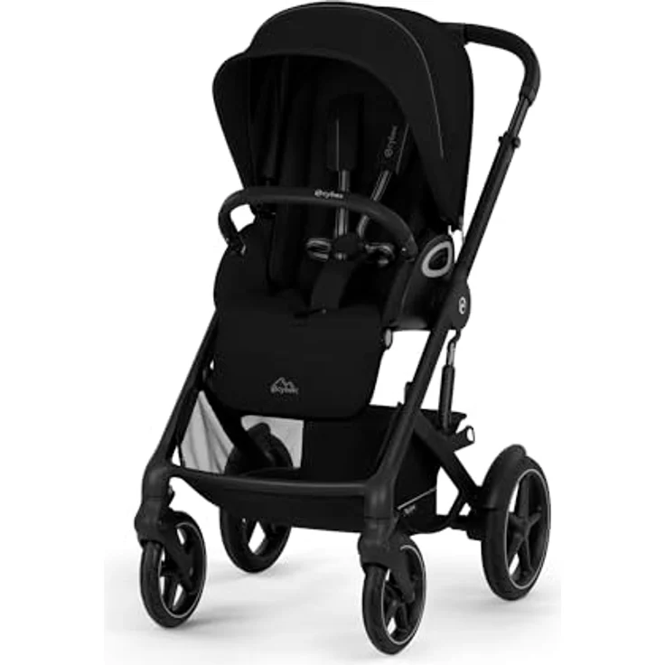Cybex Talos S Lux, All-Terrain Kinderwagen mit pannensicheren Rädern und fortschrittlicher Federung, Moon Black – Bild 2