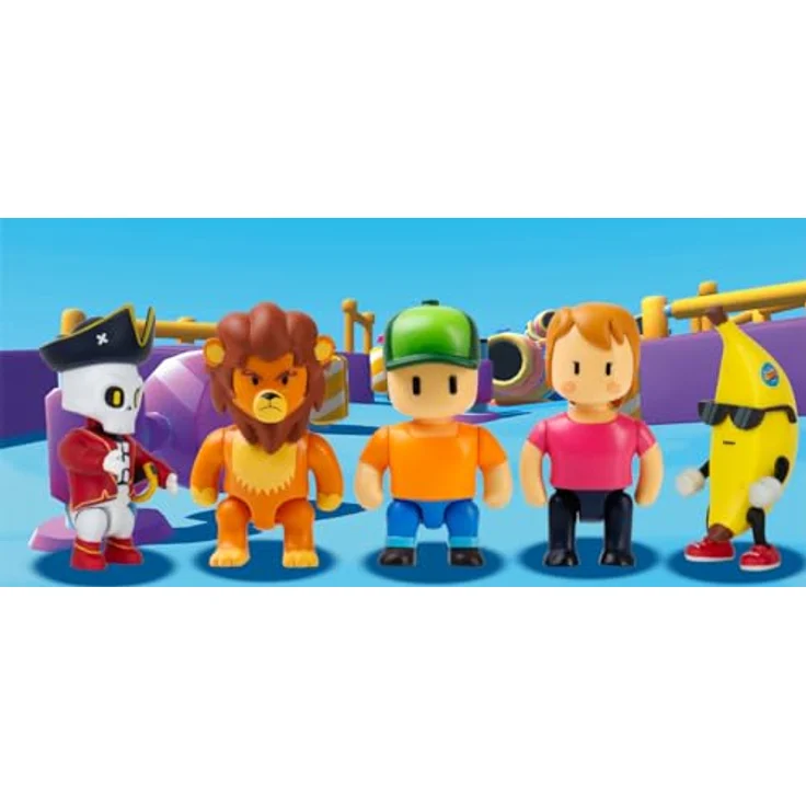 STUMBLE GUYS Minifiguren Set mit 3 Figuren, detailreiche Charaktere aus dem Spiel, 18 cm x 10 cm x 5,5 cm, ideal zum Spielen und Sammeln – Bild 5