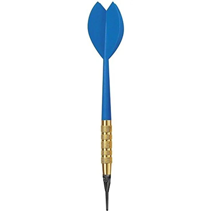 Kings Dart Softdartpfeile-Set | 100 robuste Dartpfeile für elektronische Dartscheiben | 100% Messing-Barrel, Longlife-Spitzen, Flights u. Schaft aus Kunststoff | 16g | Bunt – Bild 4