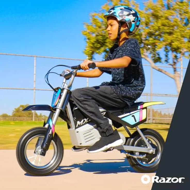 Razor MX350 Dirt Bike, 24 V Elektromotorrad für Kinder mit Black Stickers, bis zu 60 Minuten Betrieb – Bild 6