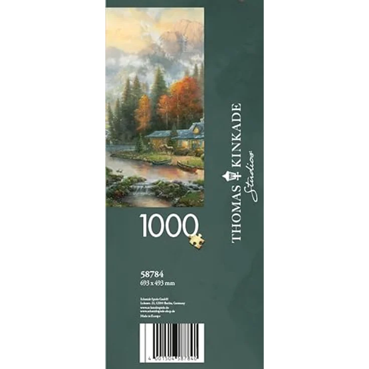 Schmidt Spiele 58784 Herbstabend am See, 1000 Teile Puzzle mit speziellen Puzzleteilen und Mattlack für spiegelfreies Puzzeln – Bild 5