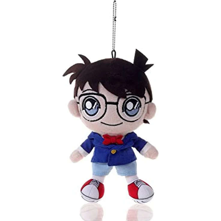 Sakami Merchandise Detektiv Conan Plüschfigur Conan 15 cm SAKA71243, kuschelig und weich, perfektes Fan-Geschenk, schwarz – Bild 1