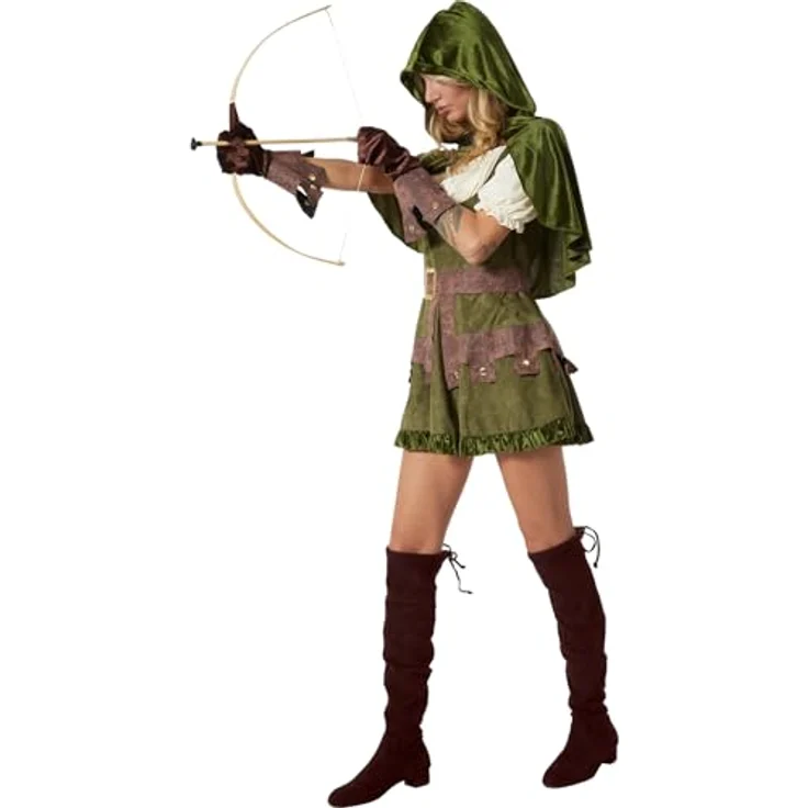 dressforfun Waldfee Kostüm Damen, Mittelalter Kleidung - Wald Elfen Kostüm, Karnevalskostüm Damen, Cosplay, Damen Feen Kostüme - S, grün – Bild 3