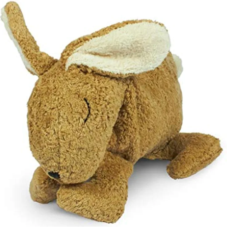 Senger Naturwelt Kleiner Kuscheltier-Hase, Beige I GOTS-zertifiziert mit herausnehmbarem Wärmekissen, geeignet ab 3 Monaten