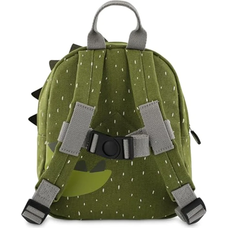 Trixie Baby Rucksack Dino grün Mr. Dino, Kindergartenrucksack mit Dinosaurier-Design – Bild 3