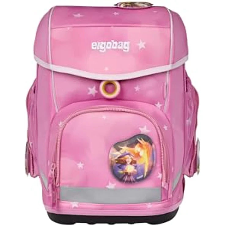 ergobag cubo Set, ergonomischer Schulrucksack 5-teilig für 1. Klasse, Kinderrucksack mit individueller Gestaltung, standfest und reflektierend, für Mädchen und Jungen, Größe 28 x 40 x 25 cm – Bild 2
