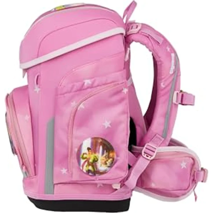 ergobag cubo Set, ergonomischer Schulranzen 5-teilig für 1. Klasse, höhenverstellbar, standfest und reflektierend, individuell gestaltbar, 28 x 40 x 25 cm – Bild 4