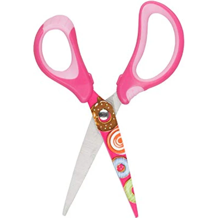 Idena 14027 - Softschere mit Donut-Motiv, rosa, 1 Stück – Bild 3