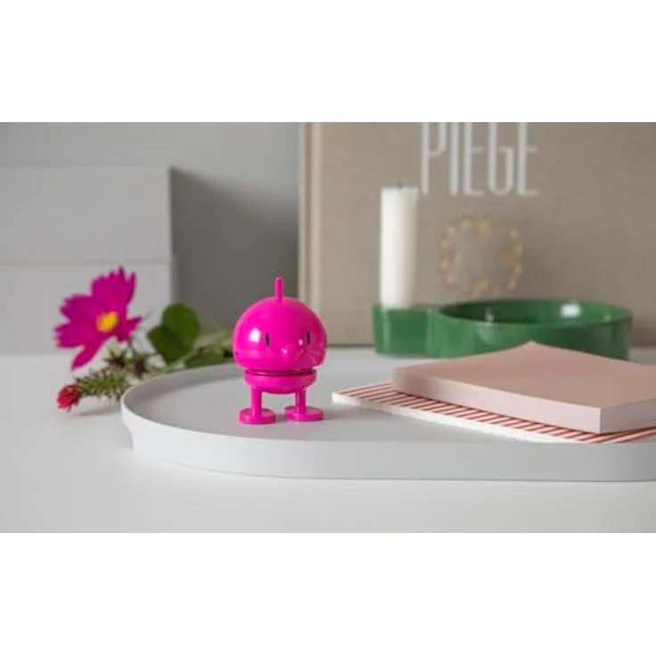 Hoptimist Bumble Wackelfigur, Skandinavische Deko Figur als Glücksbringer, 4,5 x 5,8 x 7,6 cm, Small, Pink – Bild 3