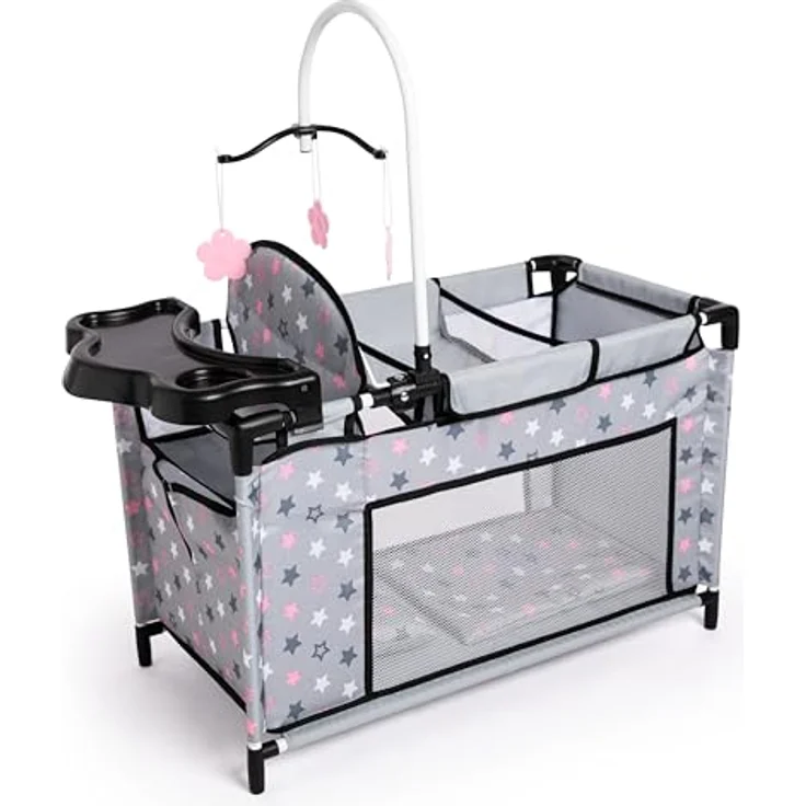 Bayer Puppenbett Multibett, mit Hochstuhl, Wickelablage und Mobile, vielseitig und praktisch – Bild 1