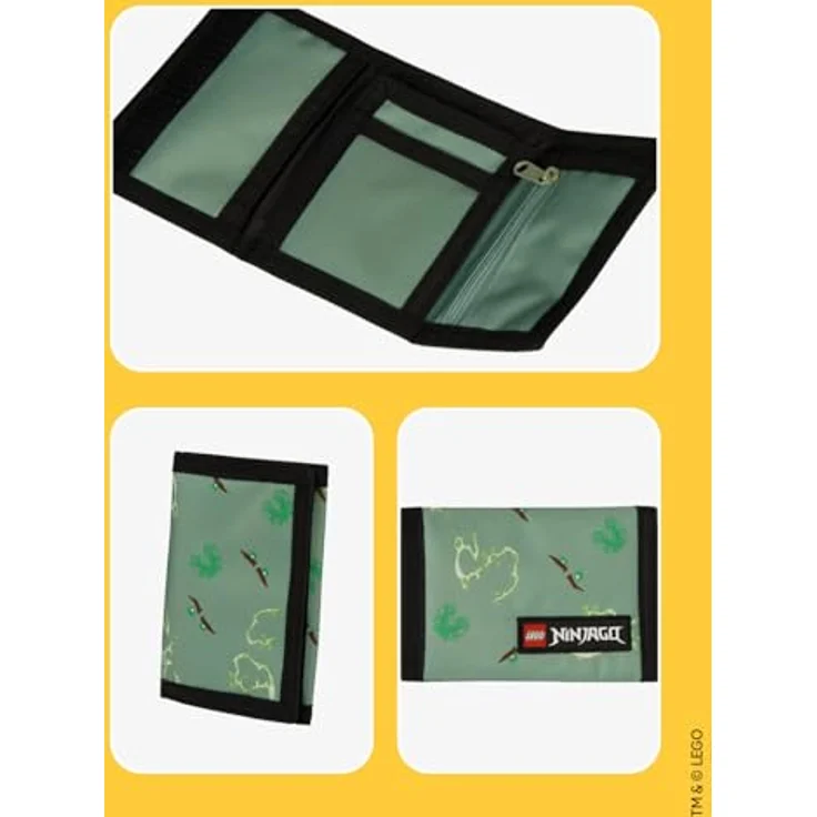 SKANDO BAGS LEGO® NINJAGO® Portmonee, Spinjitzu Master Cardholder mit Klettverschluss & Münzfach, leicht und robust für Kinder – 13 x 25,5 cm – Bild 5