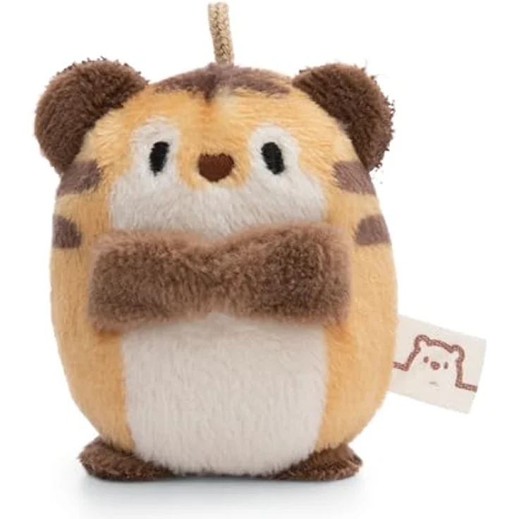 NICI Kuscheltier Tiger Tiggy 5cm beige, weiches Plüschstofftier mit Loop für Schlüsselanhänger, ideal zum Kuscheln und Spielen, Geschenkidee für Kinder & Erwachsene – Bild 1
