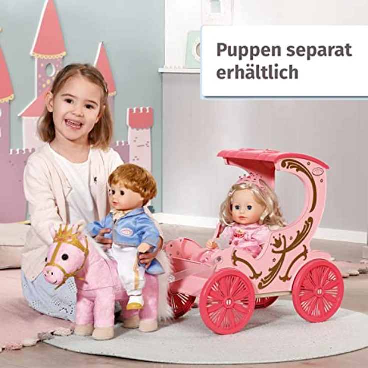 Baby Annabell Little Sweet Carriage & Pony Puppenwagen 1 Jahr Batterien erforderlich – Bild 8