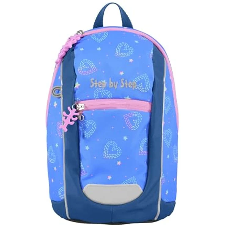 Step by Step Rucksack-Set KIGA Mini „Rainbow Lui“, lila-blau, ergonomischer Rucksack mit höhenverstellbarem Brustgurt, für Mädchen 6l, ab 12 M+ – Bild 5