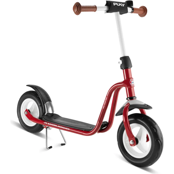 PUKY Roller R 03 Bayern München, Scooter für Kinder ab 3 Jahren, leicht laufende Rollen, rutschhemmende Trittfläche, Kick-Fußbremse, 4,3 kg