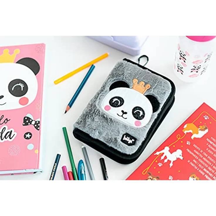Baagl Federmäppchen Panda, Schüleretui mit großem Stauraum und langlebigen Materialien – Bild 5