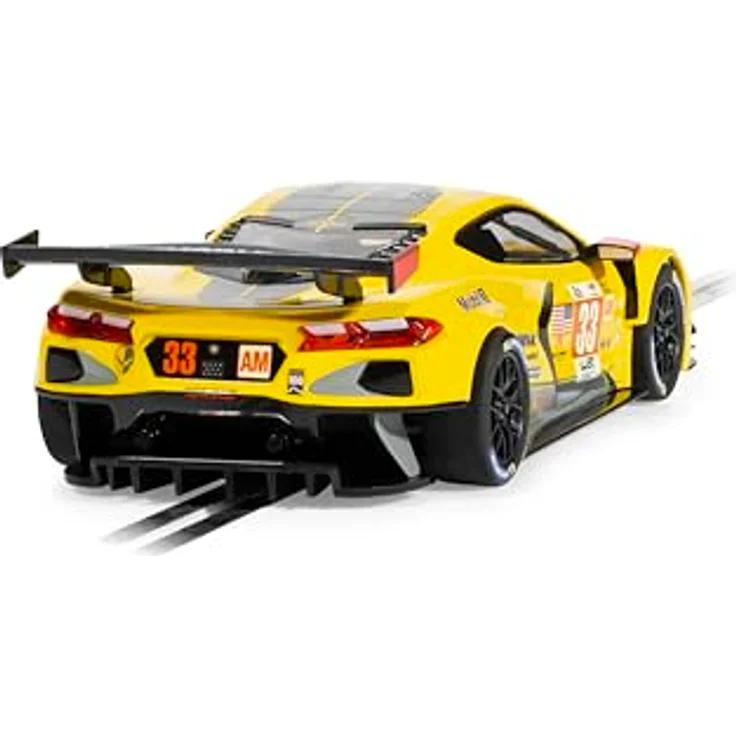 Scalextric C4558 Chevrolet Corvette C8 R 24h LM23 HD, Slotcar im Maßstab 1:32 mit Fahrerfigur, Scheinwerfern und Rückleuchten, geeignet für Kinderrennbahnen – Bild 4