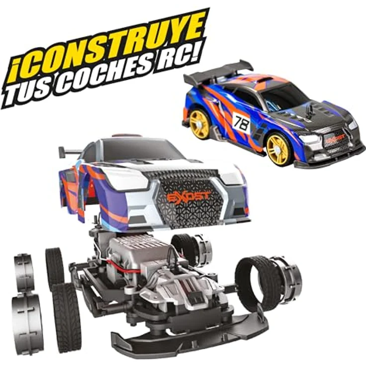 Bizak EXOST Build 2 Drive, Doppelpack, ferngesteuertes Auto, Radical Racer, 2-in-1, Rennfahrzeug zum Bauen und Spielen, inklusive Zubehör und Akku, Jungen und Mädchen ab 5 Jahren – Bild 5