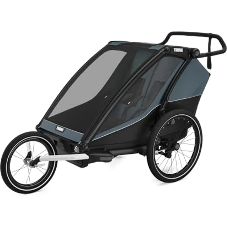 Thule Chariot Cab, Veloanhänger für bis zu 2 Personen, faltbar, maximale Zuladung 45 kg, inkl. Sicherheitsmerkmalen – Bild 6