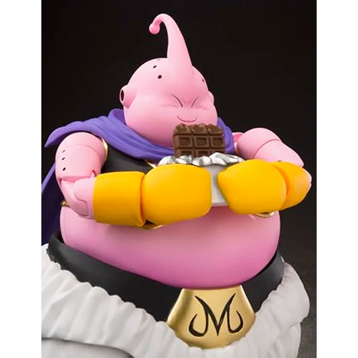 TAMASHII NATIONS Dragon Ball Z Majin Buu -Good-, S.H.Figuarts Actionfigur mit austauschbaren Gesichtsausdrücken und Händen, beweglicher Mantel, lizenziertes Bandai Spirits Produkt – Bild 3