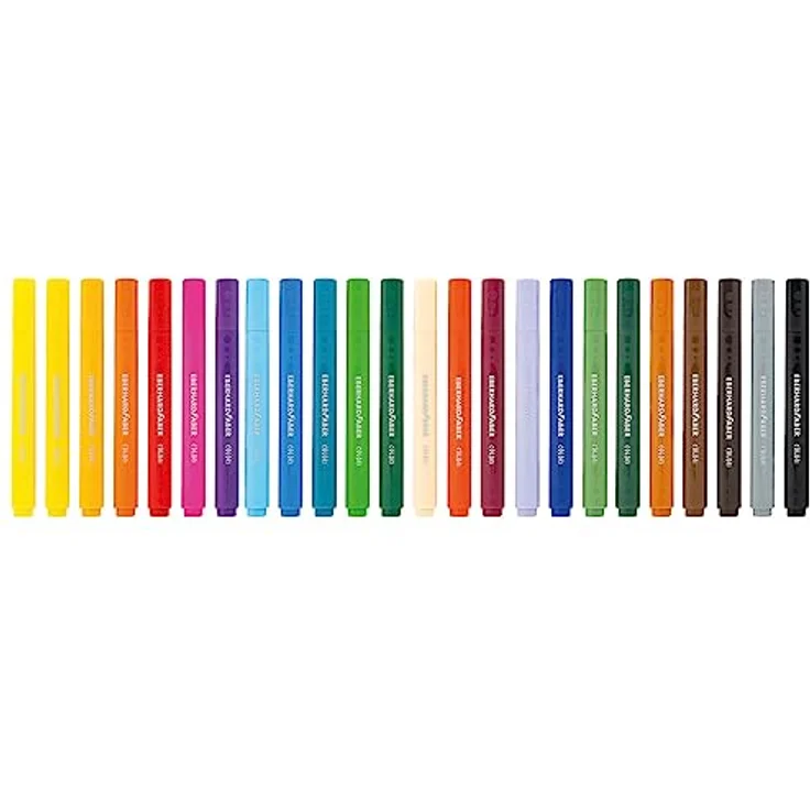Eberhard Faber 551224 - Colori Filzstifte in 24 Farben mit 2 mm Mine, Farbstifte für flächiges Malen, Illustrieren und Kolorieren – Bild 2