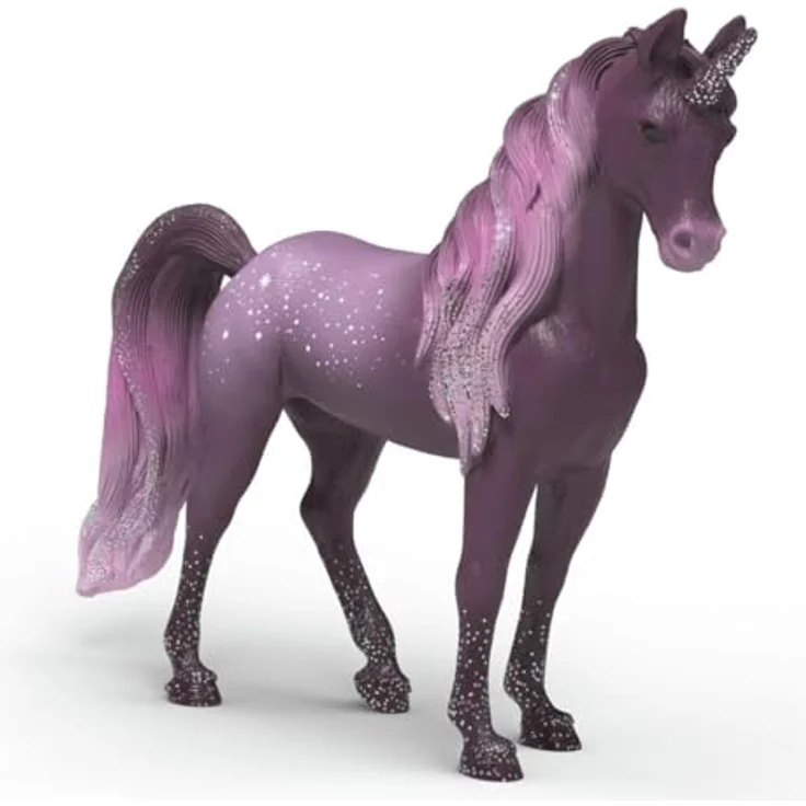 Schleich Galaxy Regenbogen Einhorn Stute 70842, BAYALA Figur in lila Tönen mit funkelnden Details, 15,4 x 3,4 x 11,1 cm – Bild 2