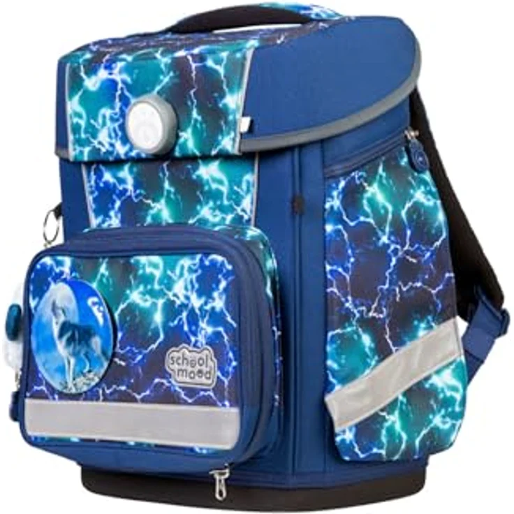 SCHOOL-MOOD® Schulranzen Champion Maxx Pro, Farbe Felix, ergonomischer Schulrucksack mit großzügigem Stauraum – Bild 3