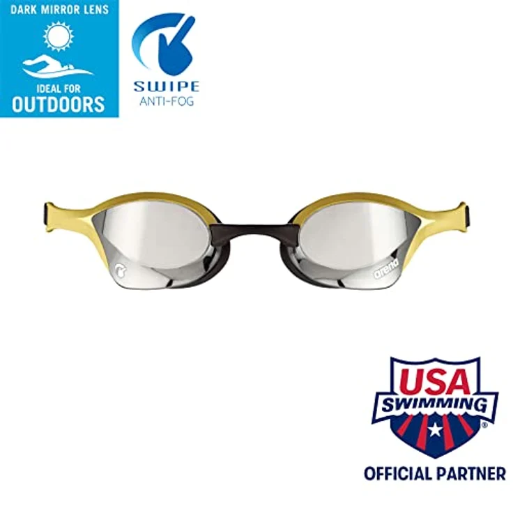 ARENA Unisex, Schwimmbrille, Silver-Gold, Einheitsgröße – Bild 2