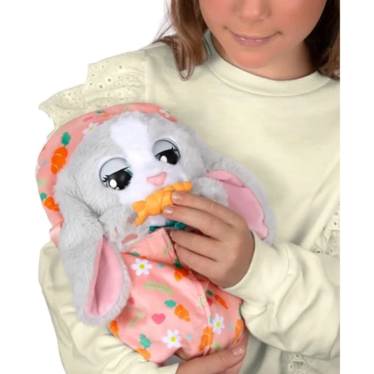 IMC TOYS Baby Paws Bunny, Interaktiver Spielzeug-Hase für Kinder ab 1,5 Jahren, weiß, mit Ton – Bild 6