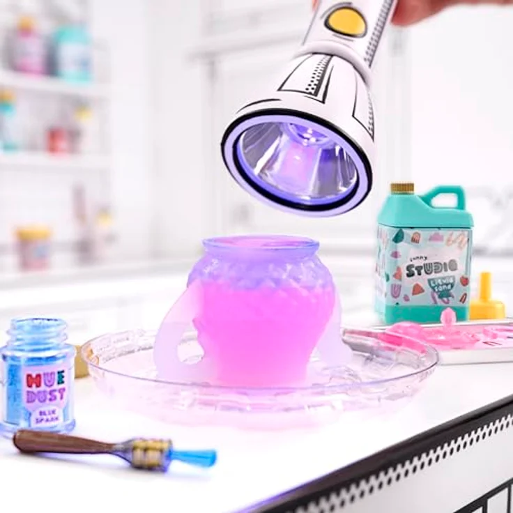 MGA Miniverse Make It Mini Lifestyle PDQ Serie 2A, Sammelfiguren-Set zur individuellen Herstellung von Deko-Objekten und Geschirr, transparent und bunt – Bild 3